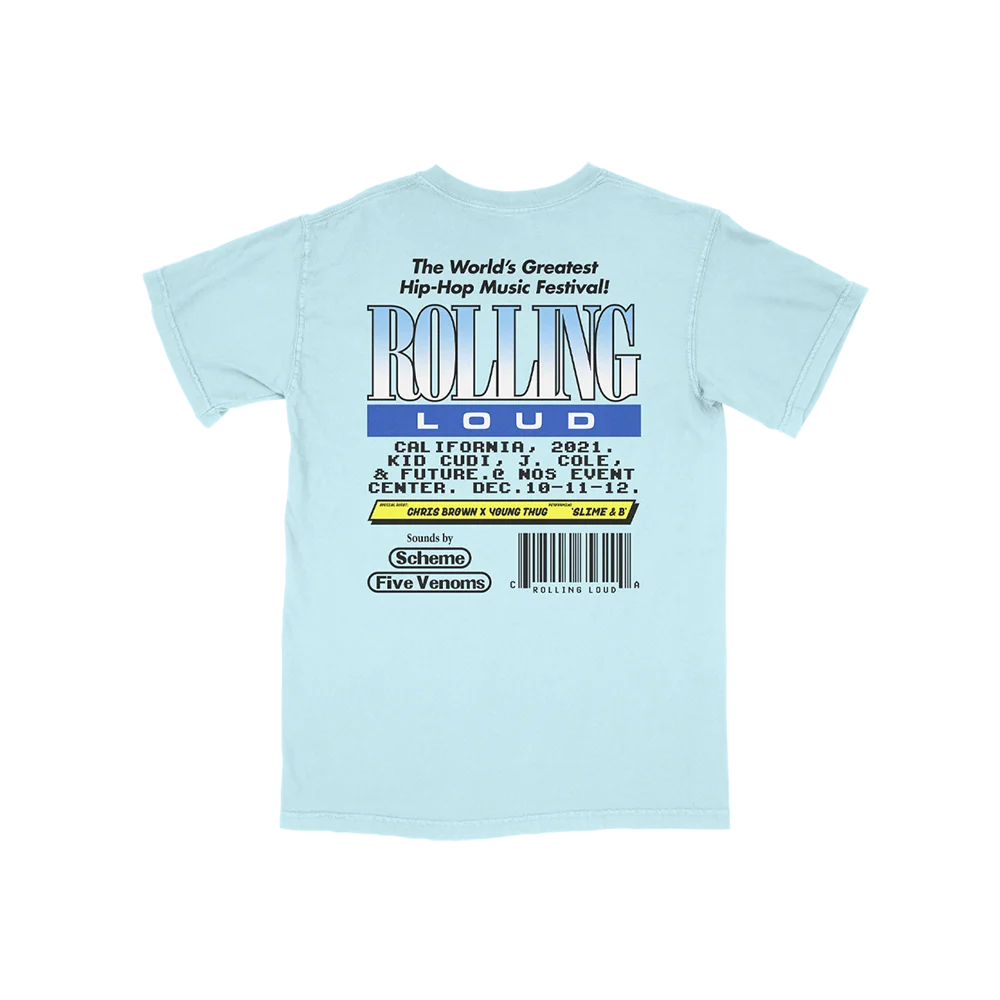 Cali Games T-Shirt Ice Blue LA 2021 - Image 2