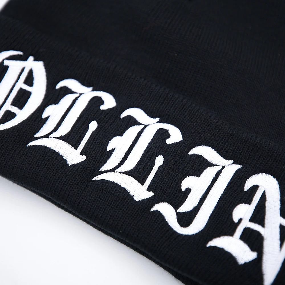 Old English Black Beanie - Image 4