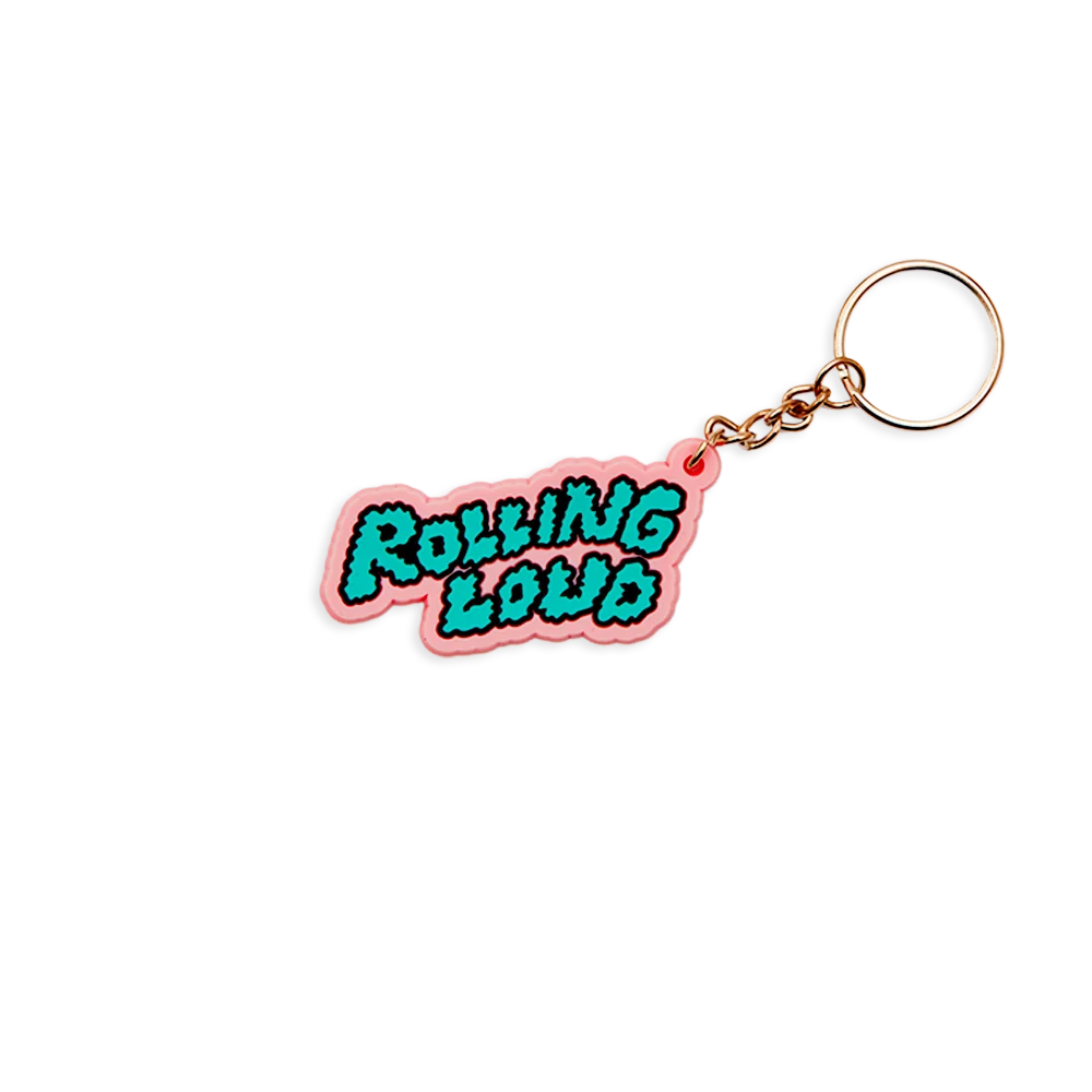 Pink Puffy Molded Keychain