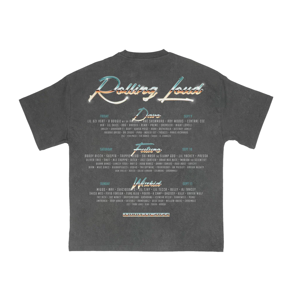 RL 80's Chrome T Shirt Acid Wash Toronto 22' - Image 2