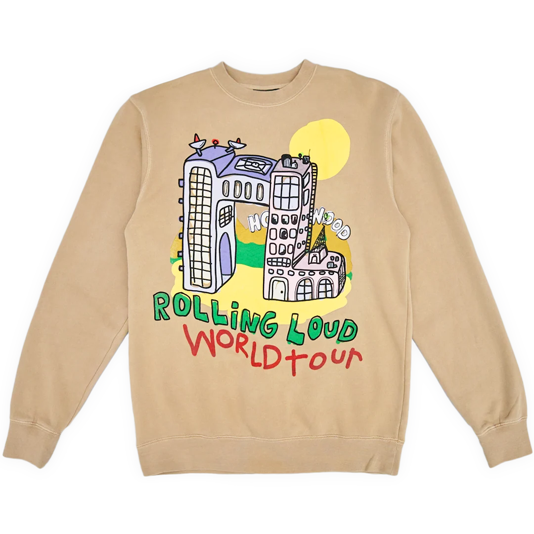 RL x B2SS World Tour RL Highrise Tan Crewneck