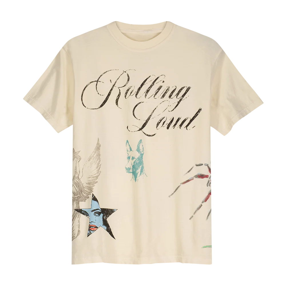 RL Black Book AOP Cream Tee