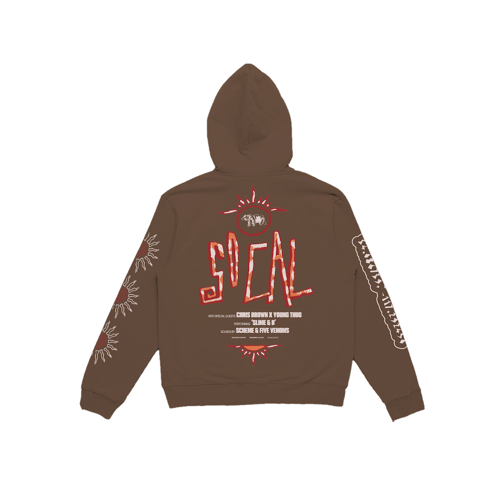 RL Goes West Tho Custom Brown Hoodie - Cali 2021 - Image 2