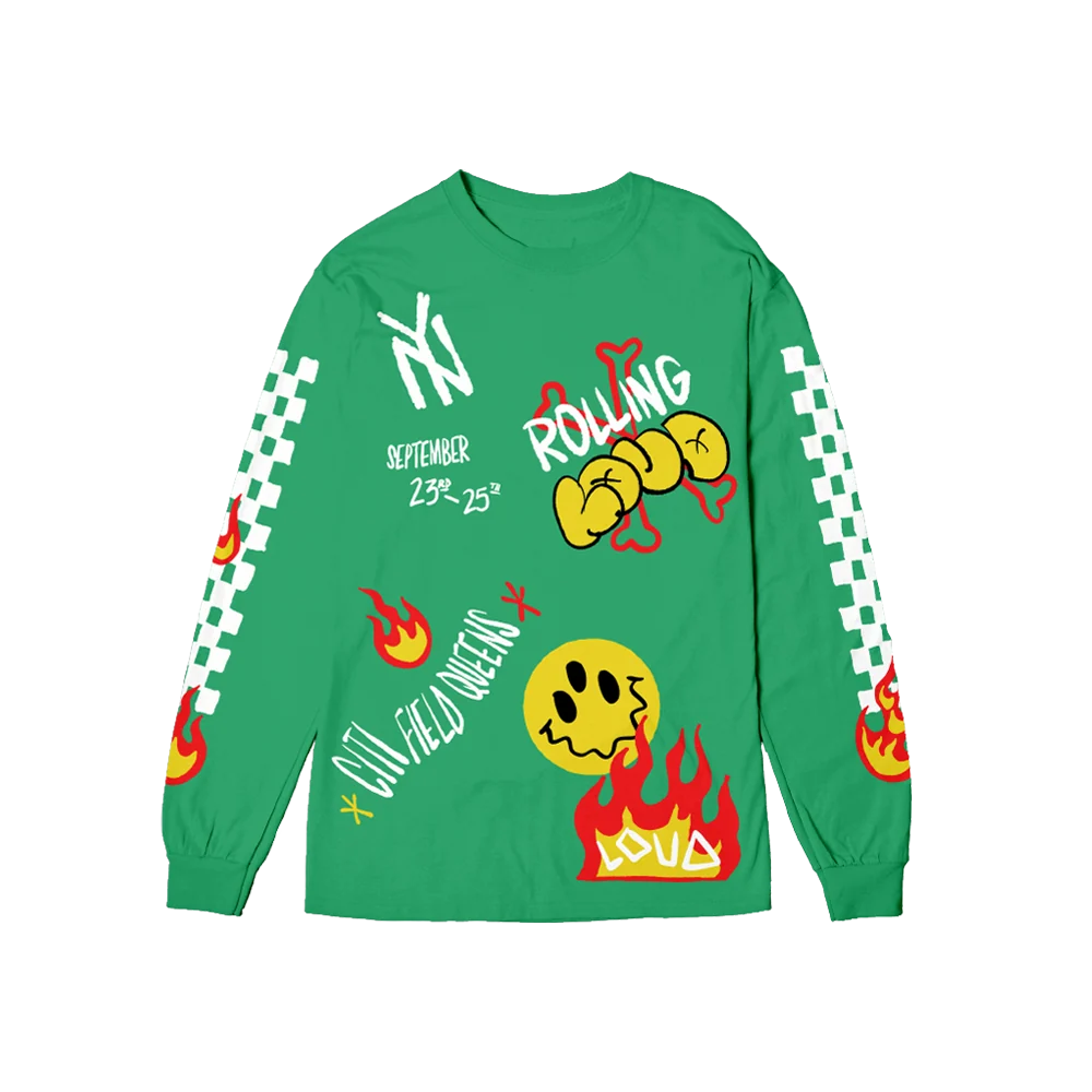 RL Hando Long Sleeve Tee Green NYC 22