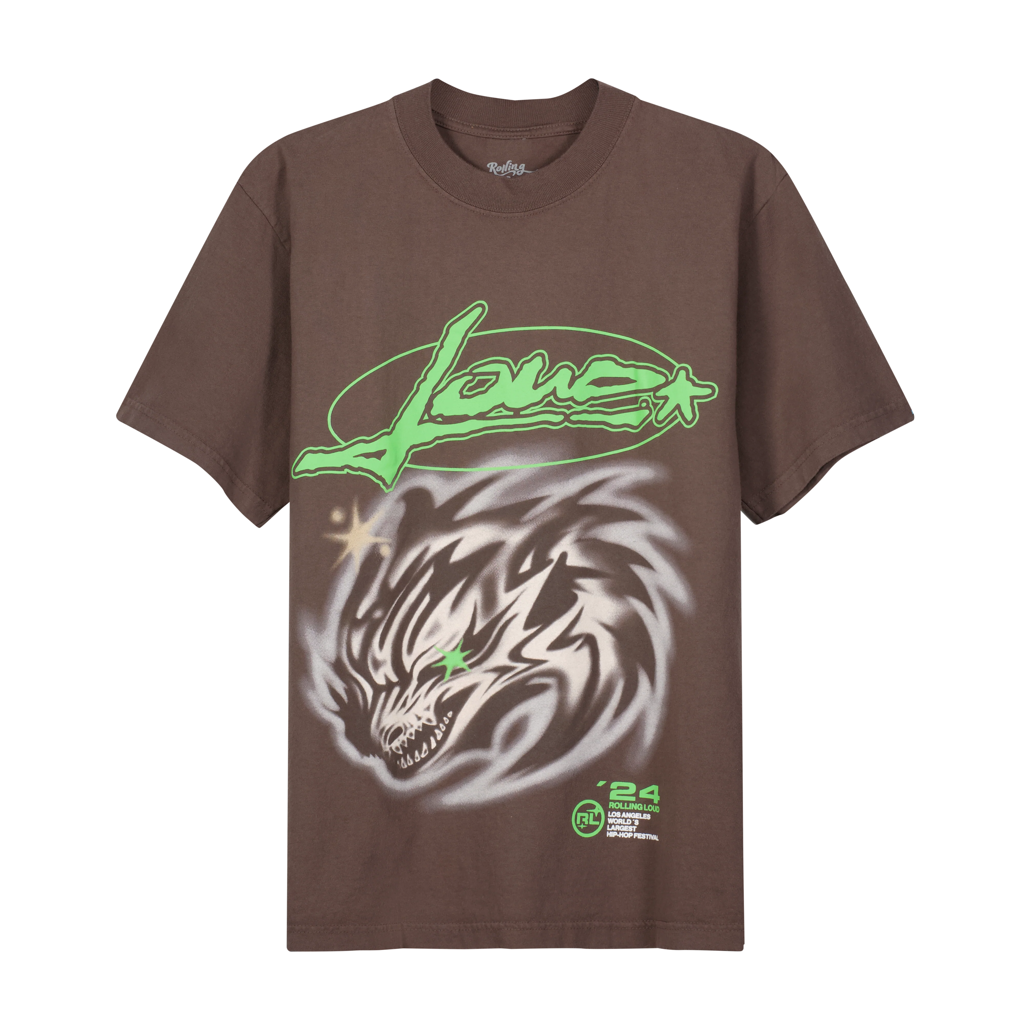 RL LA 24 Gargoyle Brown Lineup Tee