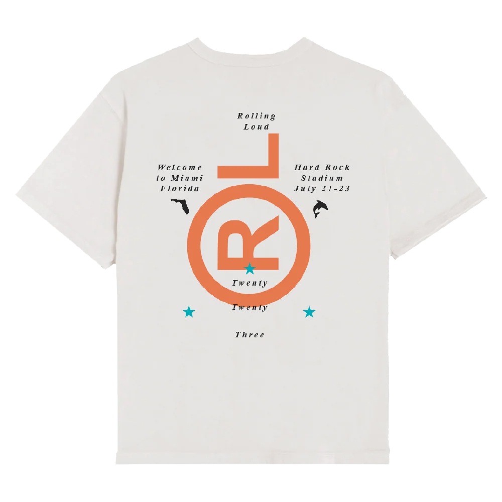 RL Miami 23 Circle White Tee - Image 2