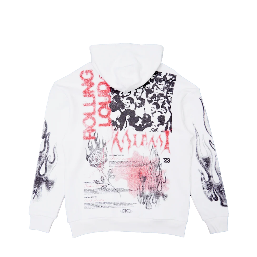 RL Miami 23 Static Vision White Lineup Hoodie - Image 2