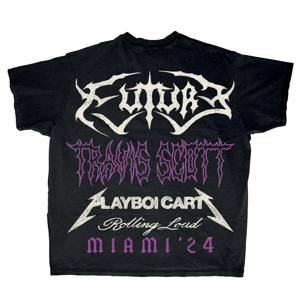 RL Miami 24 Loud Fonts Headliner Drop Shoulder Tee - Image 2