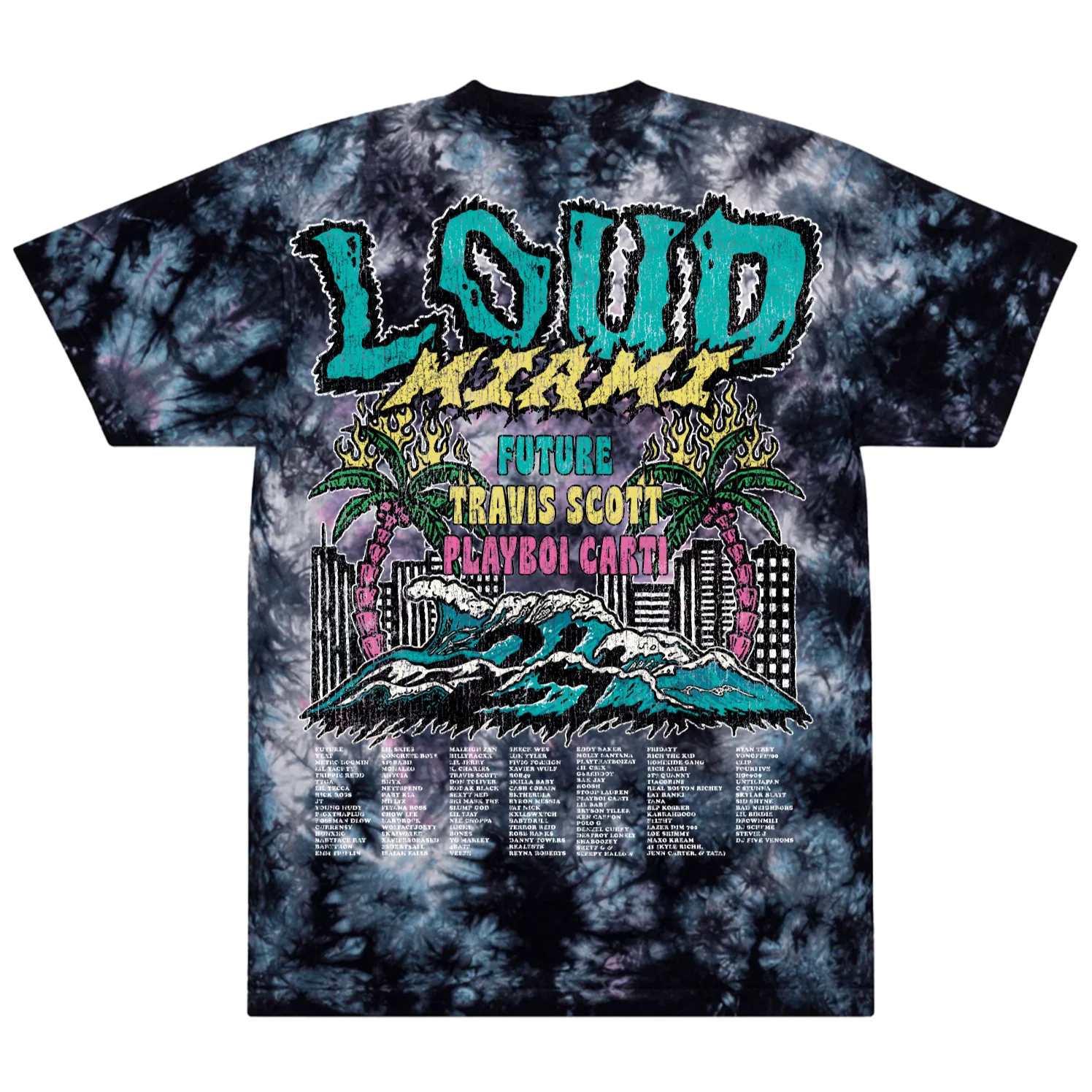 RL Miami 24 Pre-Sale Exclusive Takeover Milky Way Tiedye Tee - Image 2