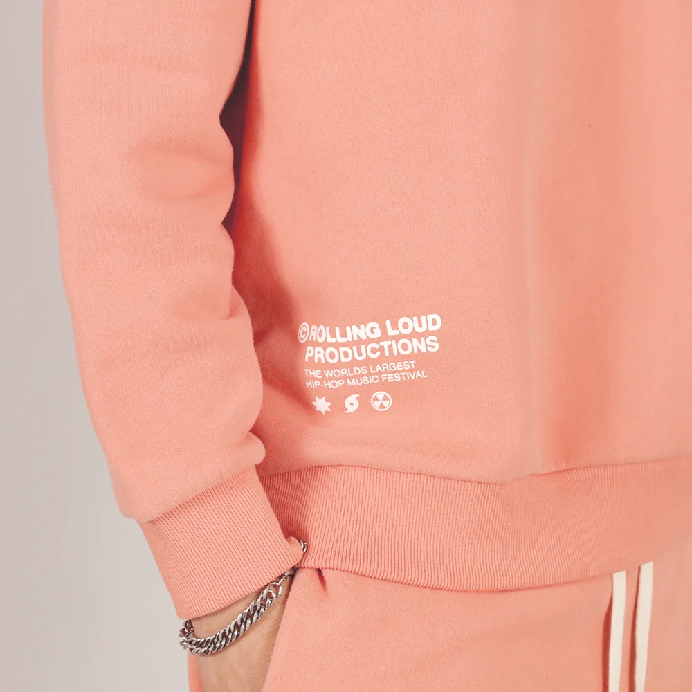 RL Productions Salmon French Terry Crewneck Sweatshirt - Image 3