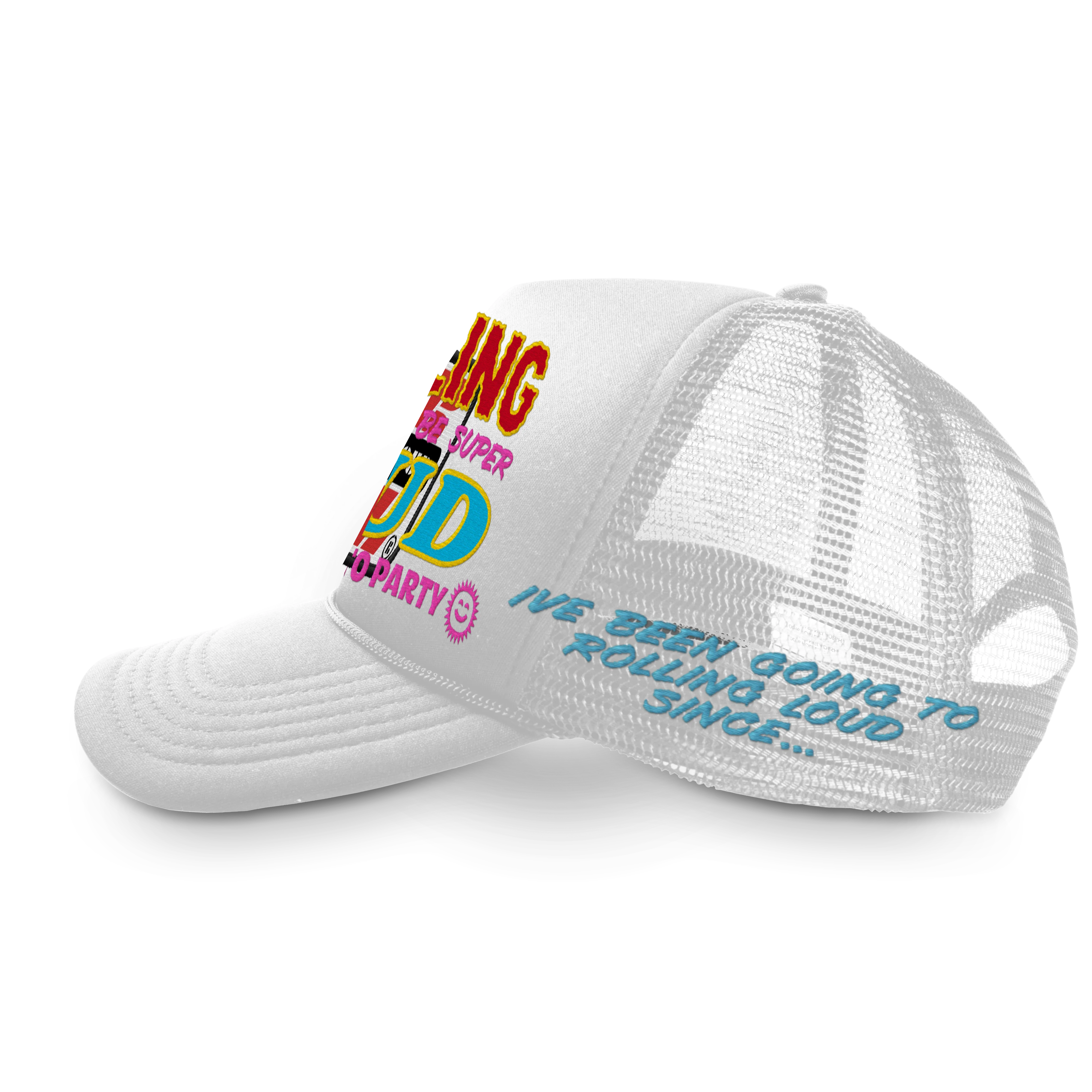 RL Racing Disco White Trucker Hat - Image 3