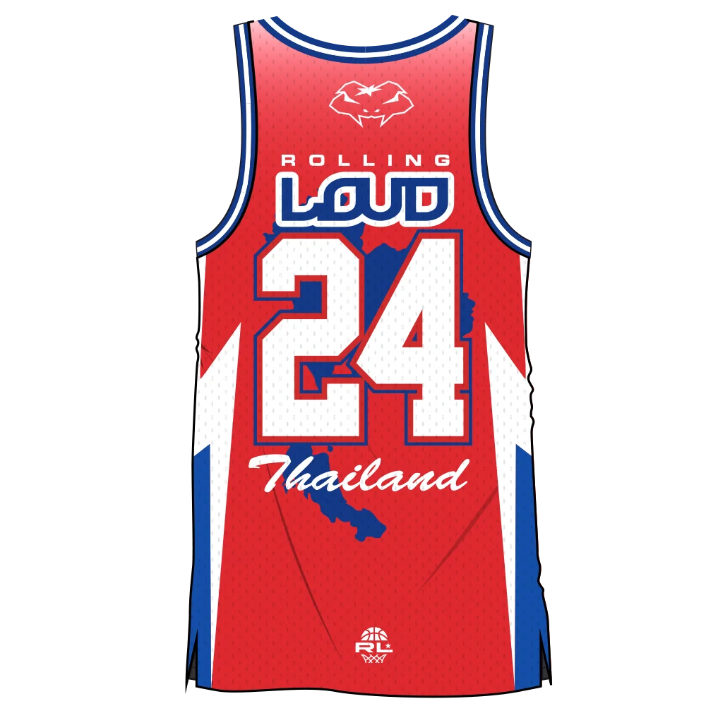 RL Thailand 24 Official Red Basketball Jersey - Image 2