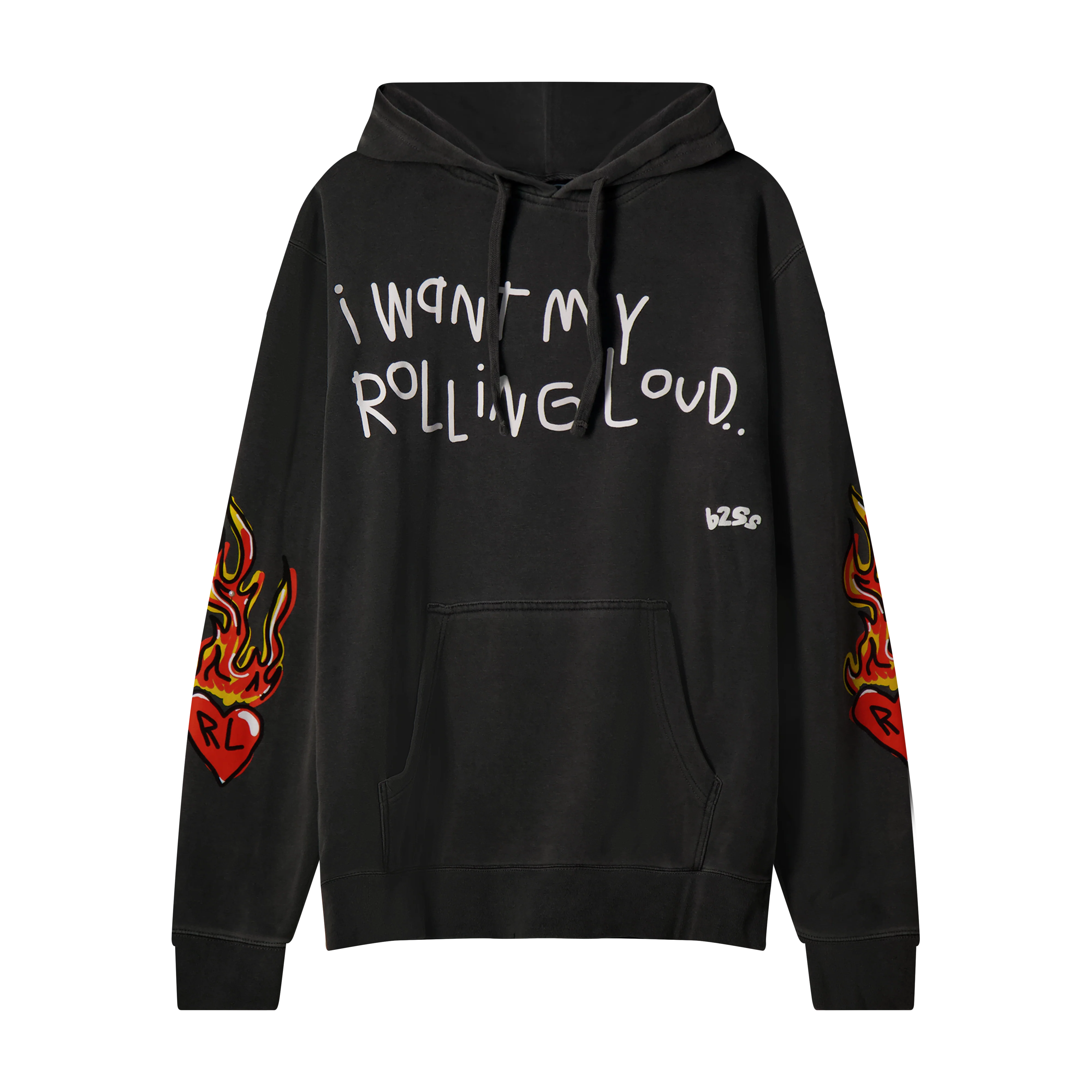 RL X B2SS I Want My RL Washed Black Hoodie