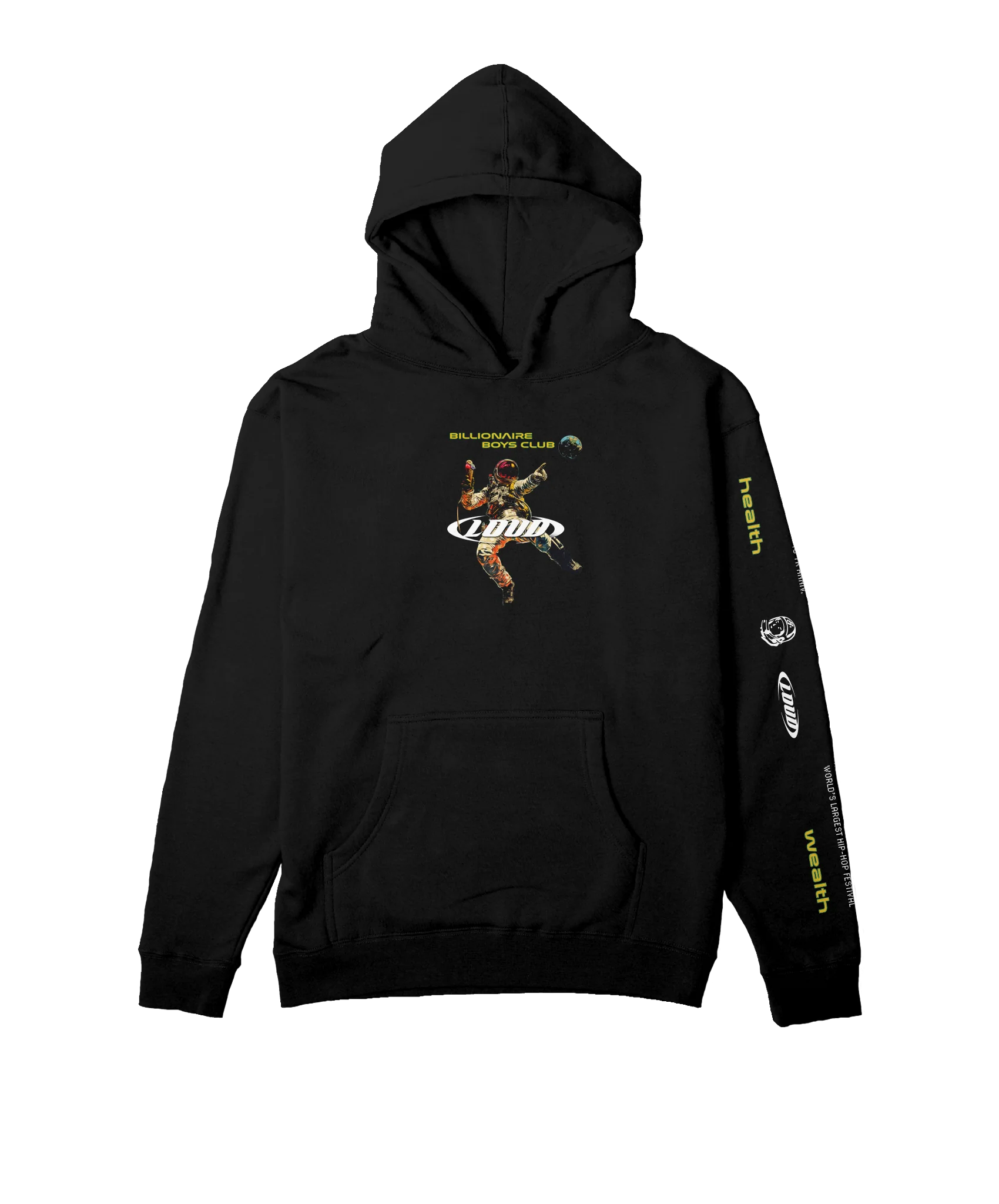 RL X BBC Mission Control Black Pullover Hoodie - Image 2