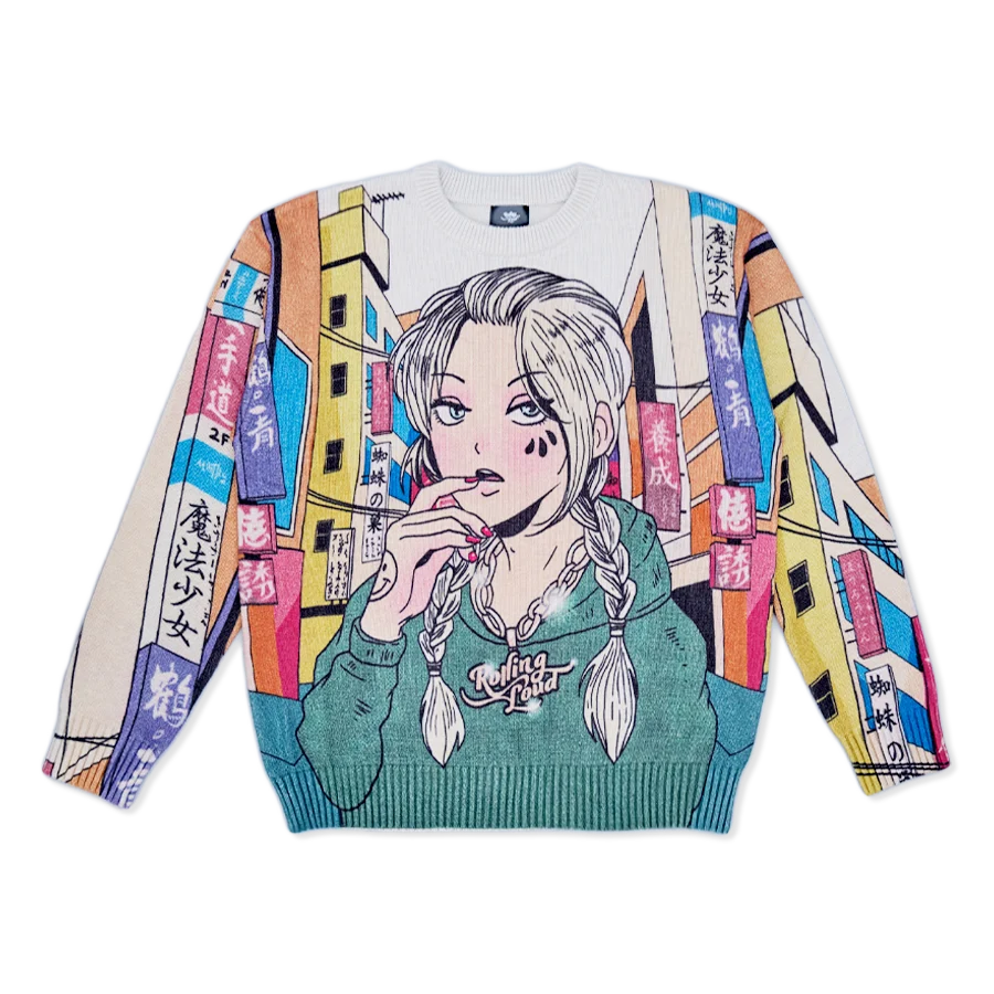 Anime Knitted Sweatshirt