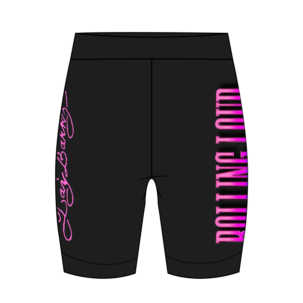 RL x Lay Bankz Black Bike Shorts - Image 2