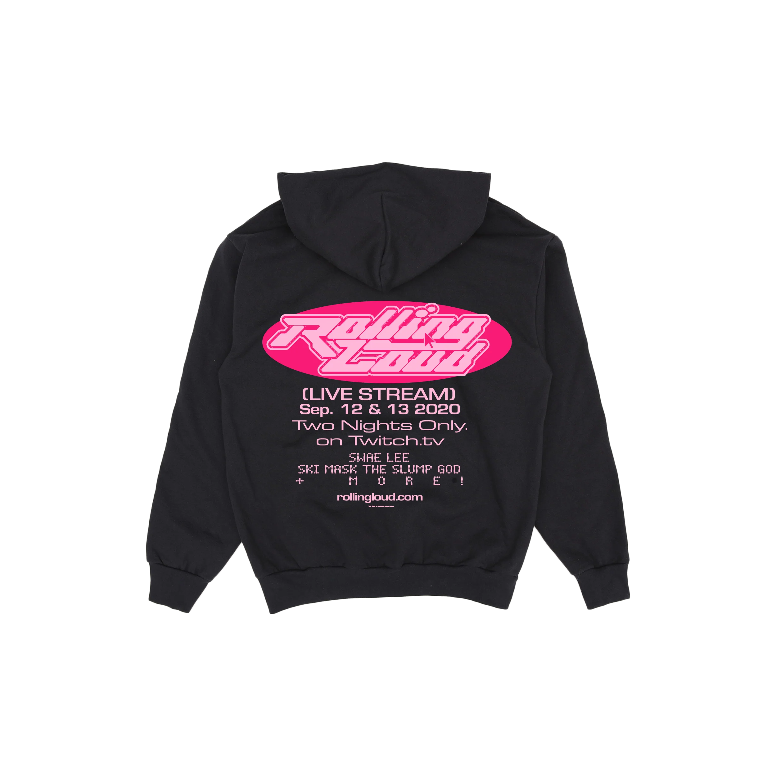 Rolling Loud Stream Black Hoodie - Image 2